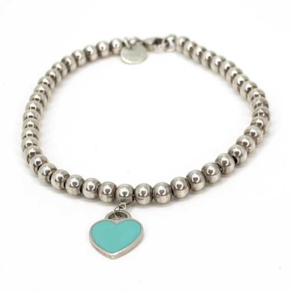 Return to Tiffany Blue Heart Bead Bracelet